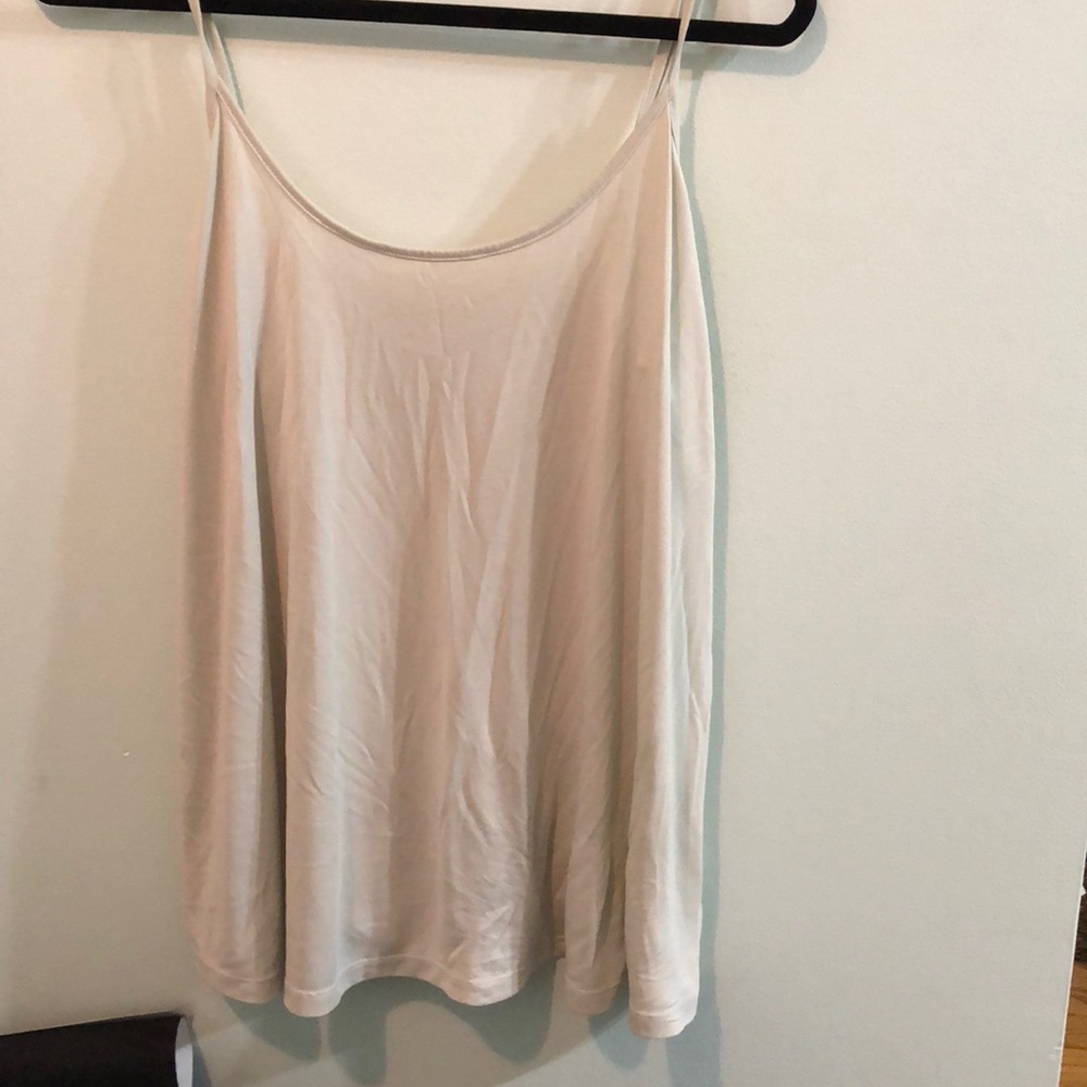 mint green lace up side tank